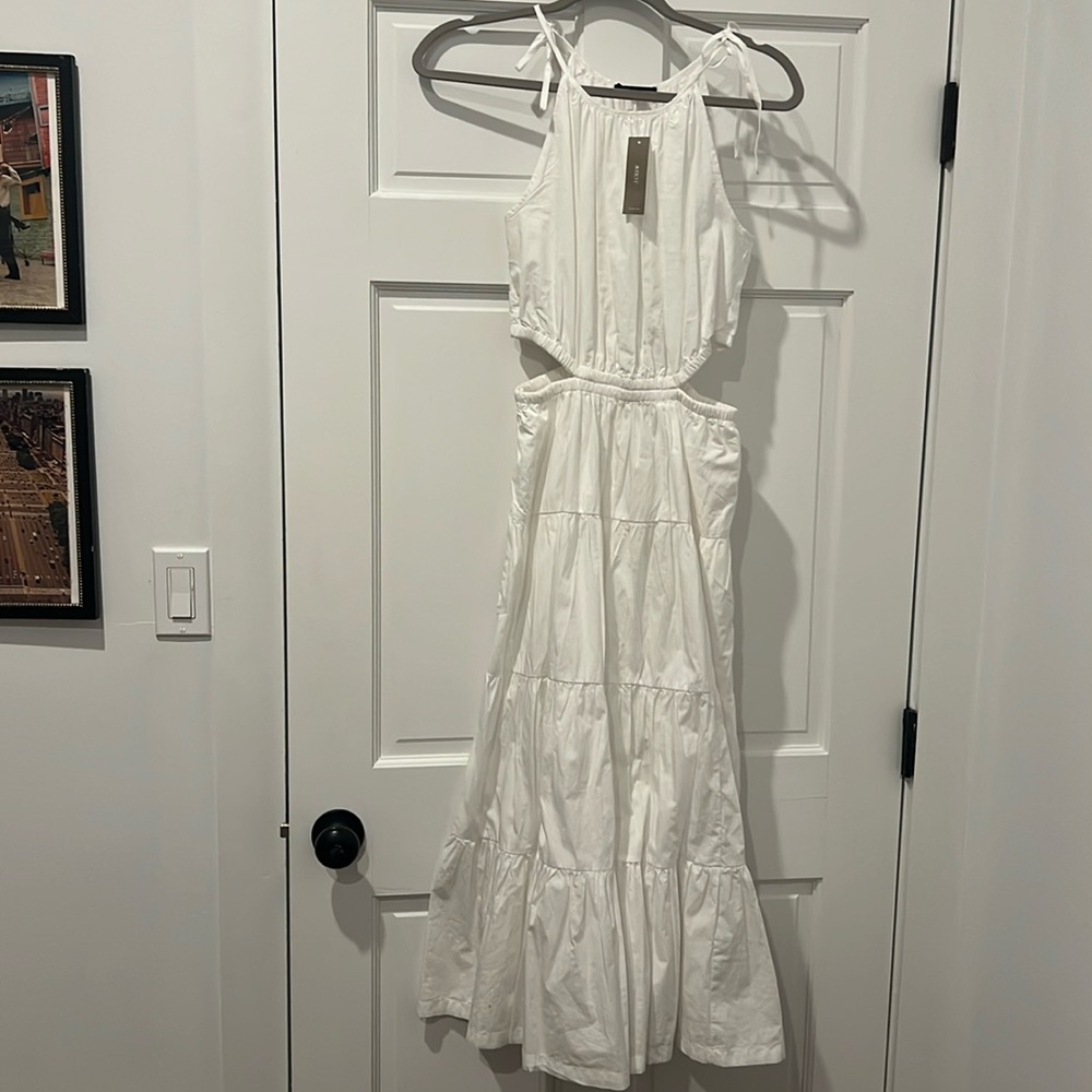 Brand new white J. Crew dress xs